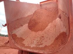 Dump body floor before treatment